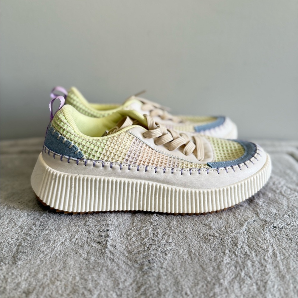 Nicole Miller Brita platform sneakers multi-colored NEW